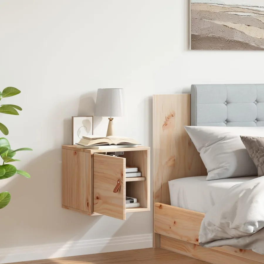 Armoire murale 31,5x30x30 cm Bois massif Pin - 3
