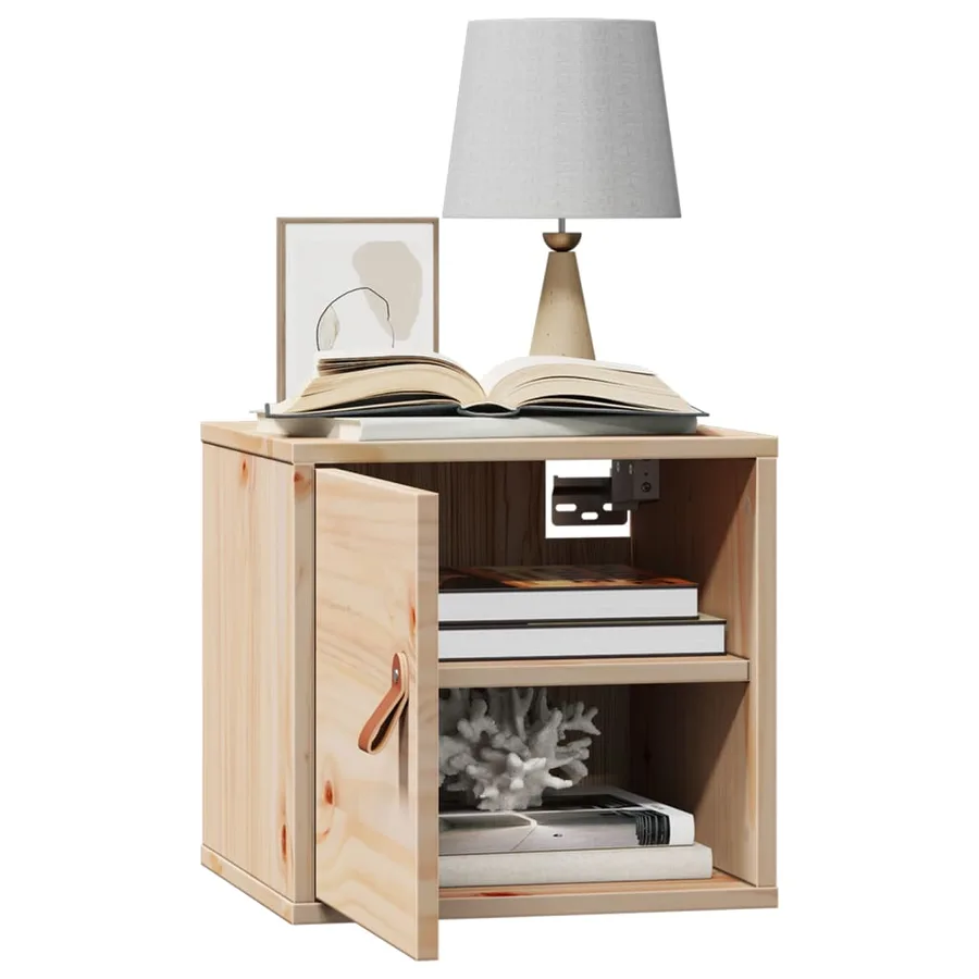 Armoire murale 31,5x30x30 cm Bois massif Pin - 4