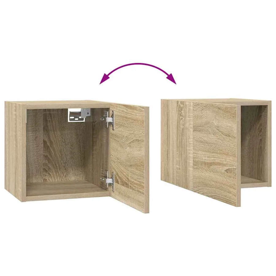 Ensemble de meubles TV 8 pcs Chêne sonoma Bois d'ingénierie - 9