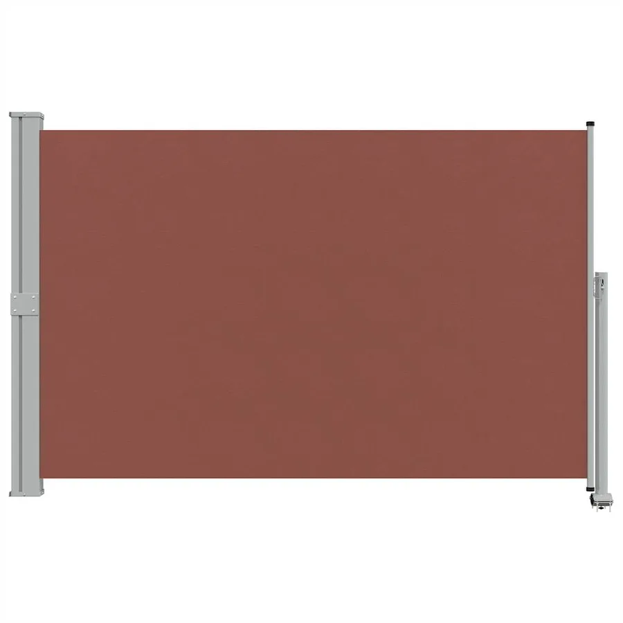 Auvent latéral rétractable de patio 160x300 cm Marron - 4