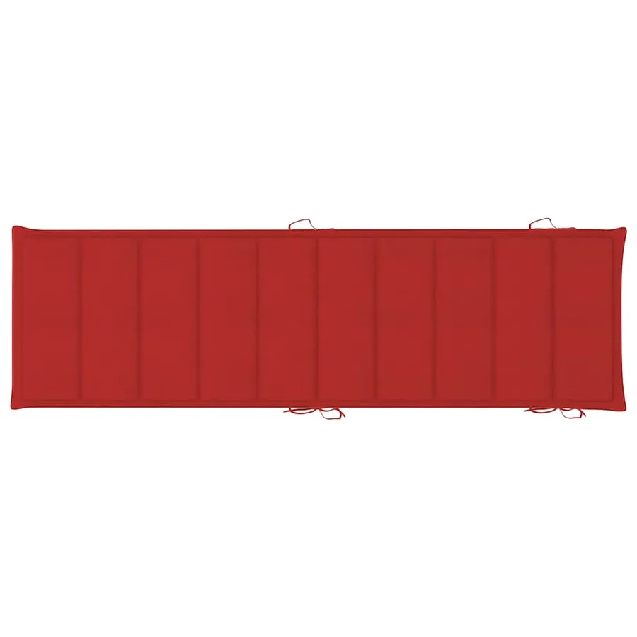 Chaise longue de jardin avec coussin Bois d'acacia solide - 11