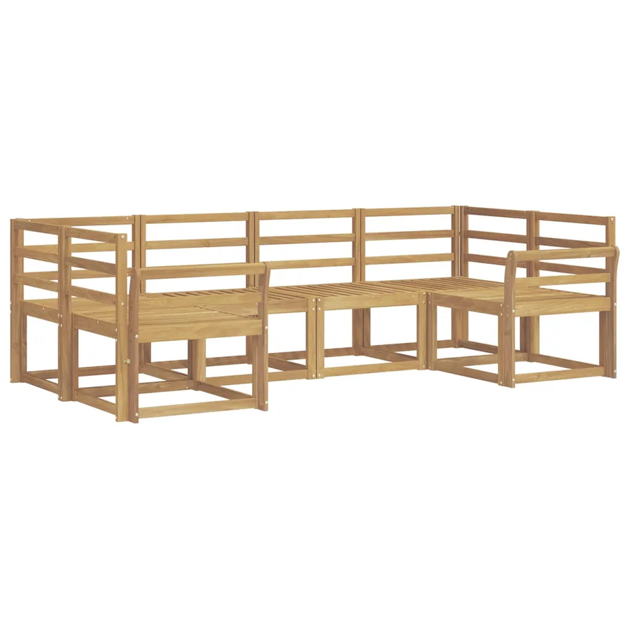 Ensemble de canapés d'extérieur 6 pcs Blanc - 2