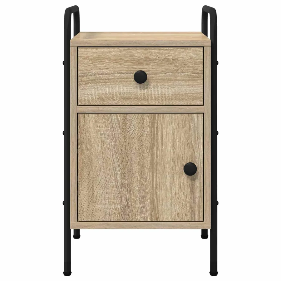 Table de chevet 2 pc Chêne Sonoma 35 x 36,5 x 61 cm - 6