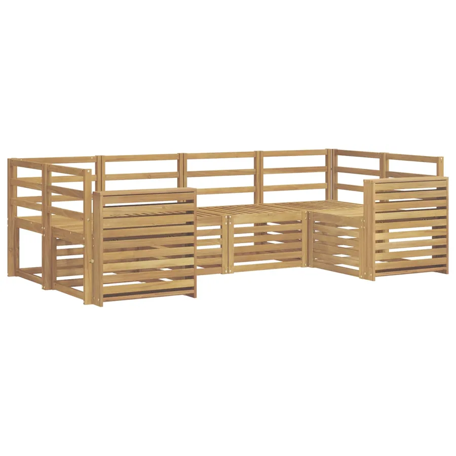 Ensemble de canapés d'extérieur 6 pcs Blanc 245 x 132,5 x 73 cm - 2