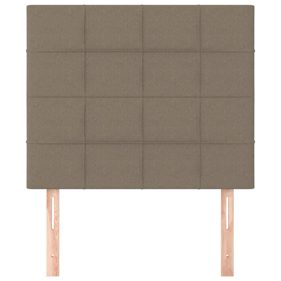 Tête de lit Taupe 80x5x118/128 cm Tissu - 3