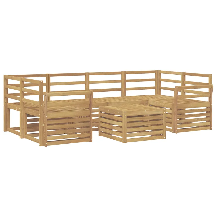 Ensemble de canapés d'extérieur 7 pcs Blanc - 2