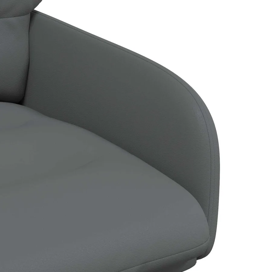 Chaises de salle à manger pivotantes 6 pcs Simili cuir Gris - 6