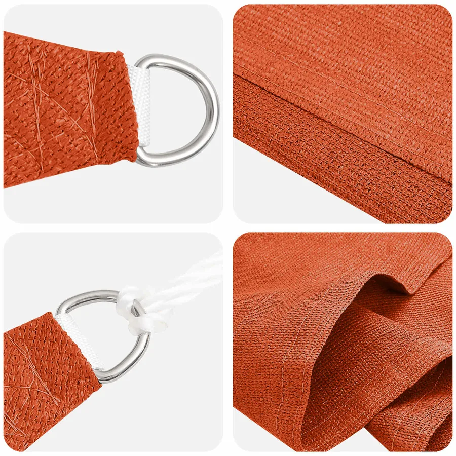 Voile d'ombre Orange 2,5 x 6 m HDPE - 2