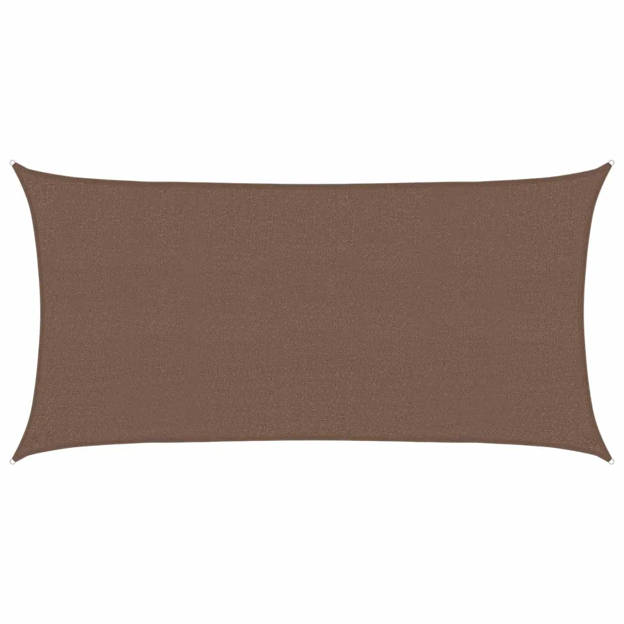Voile d'ombre Marron 2 x 6 m HDPE