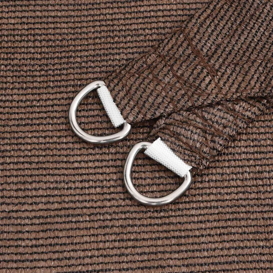 Voile d'ombre Marron 2 x 6 m HDPE - 3