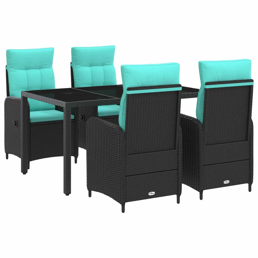 Ensemble de repas extérieur 5 pcs polyrotin - 2