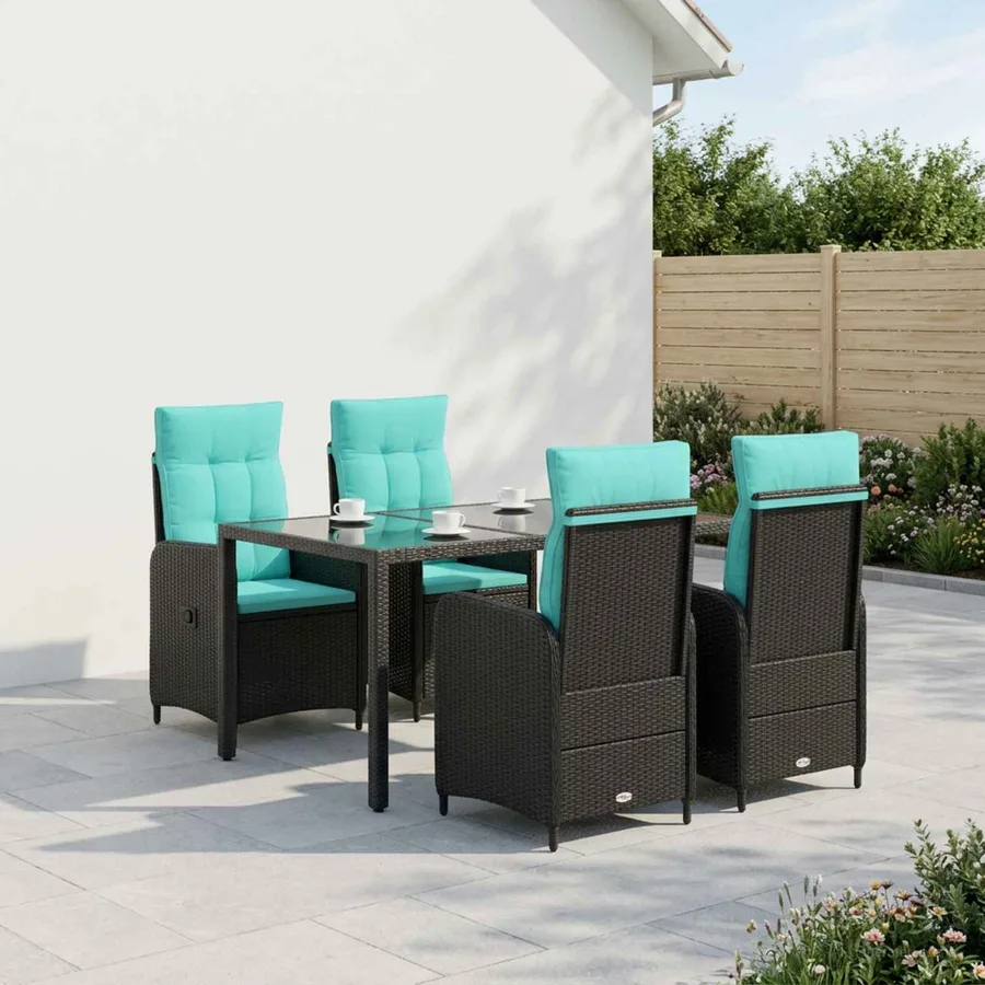 Ensemble de repas extérieur 5 pcs polyrotin - 3