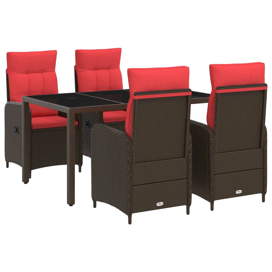 Ensemble de repas extérieur 5 pcs polyrotin - 2