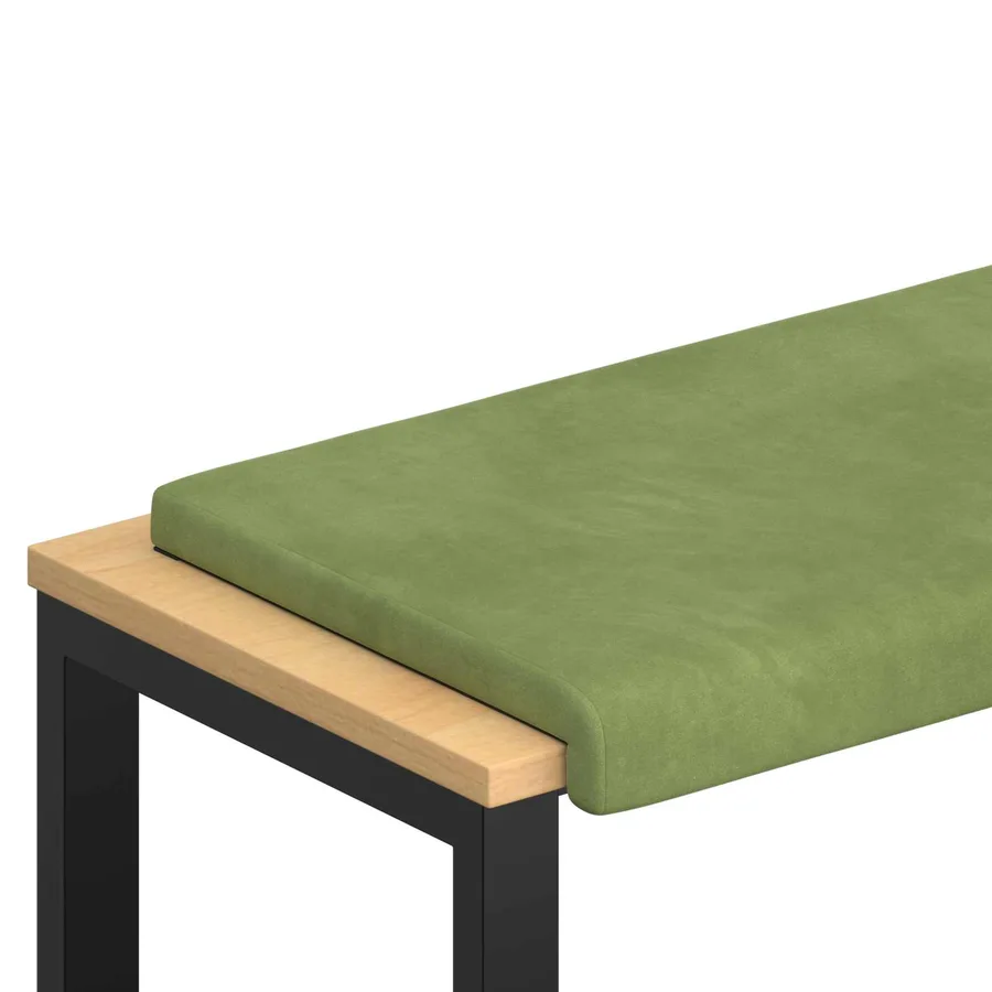 Coussin de banc Velours (V) Vert clair Profondeur 35 cm - 2