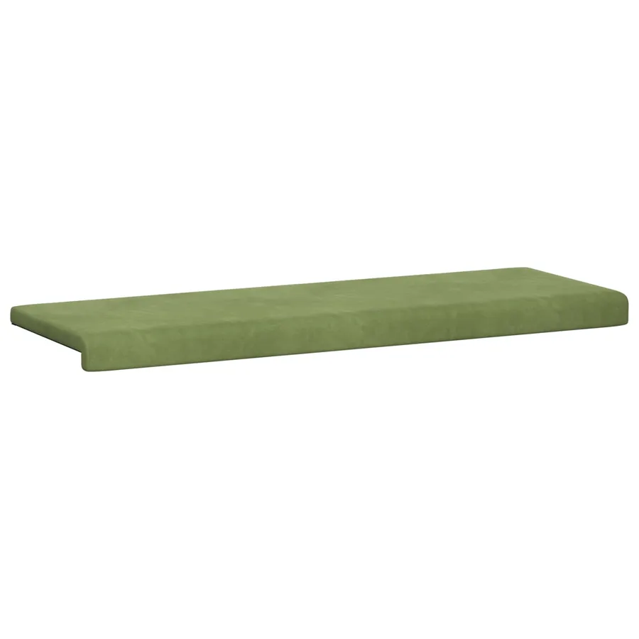 Coussin de banc Velours (V) Vert clair Profondeur 35 cm - 5