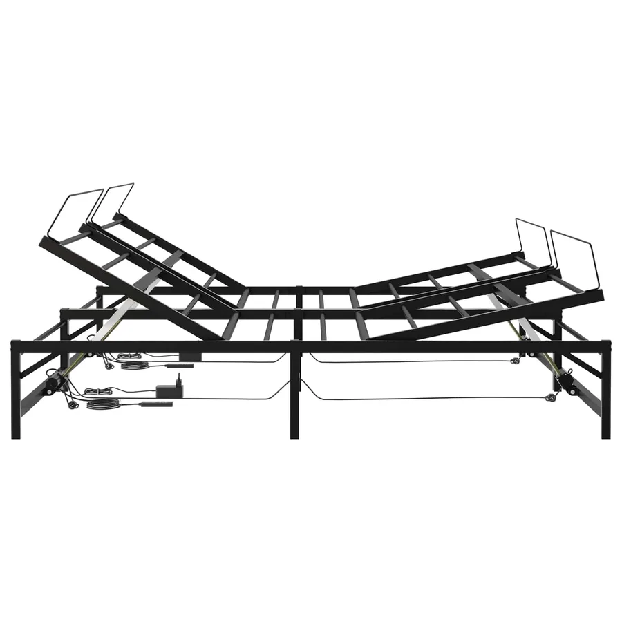 Cadre de Lit Électrique Réglable Noir 193 x 203 cm Acier - 7