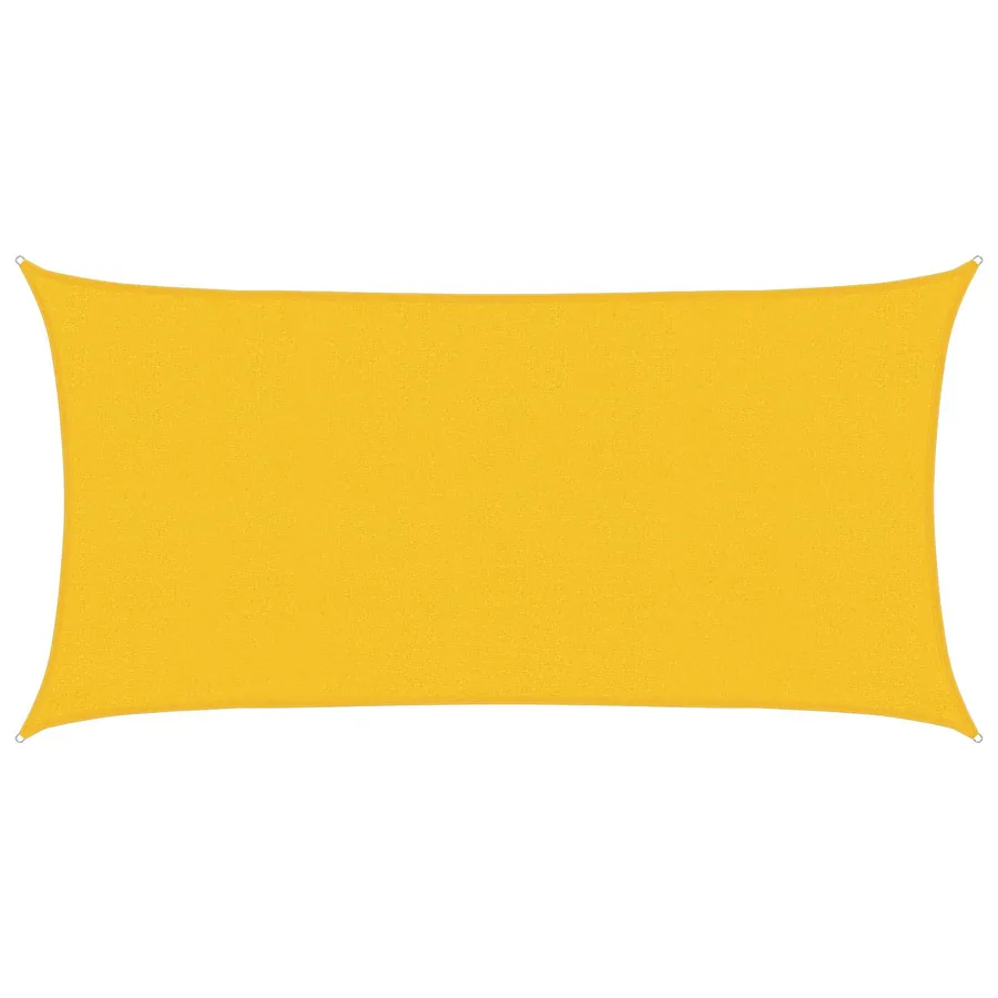 Voile d'ombre Jaune 2 x 6 m HDPE