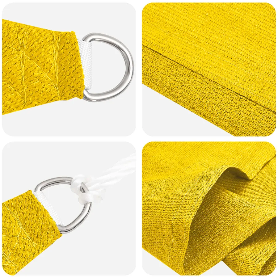 Voile d'ombre Jaune 2 x 6 m HDPE - 2