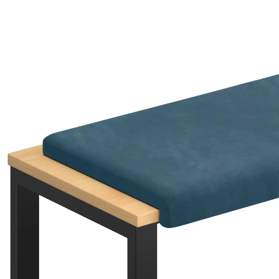 Coussin de banc Velours (V) Bleu Profondeur 35 cm - 2
