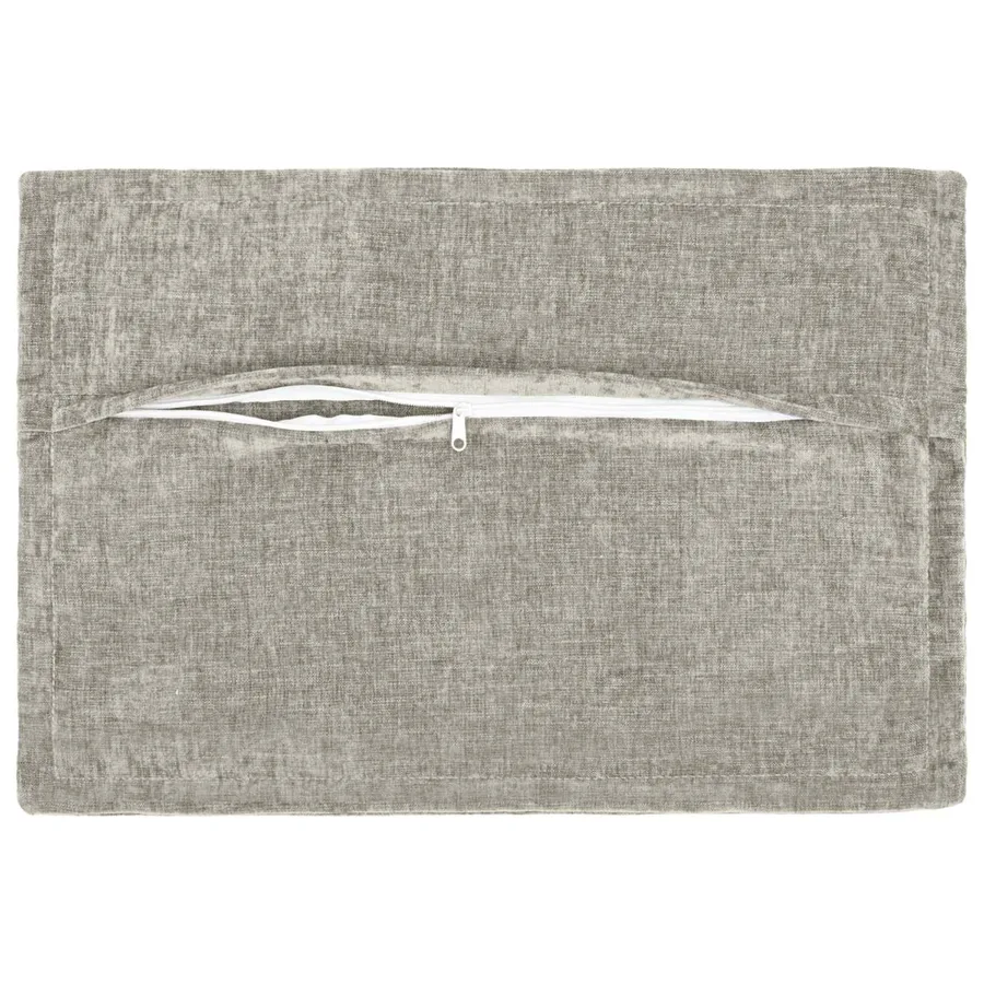 Housse de coussin 6 pcs HOUTEN Gris clair 40 x 60 cm - 3