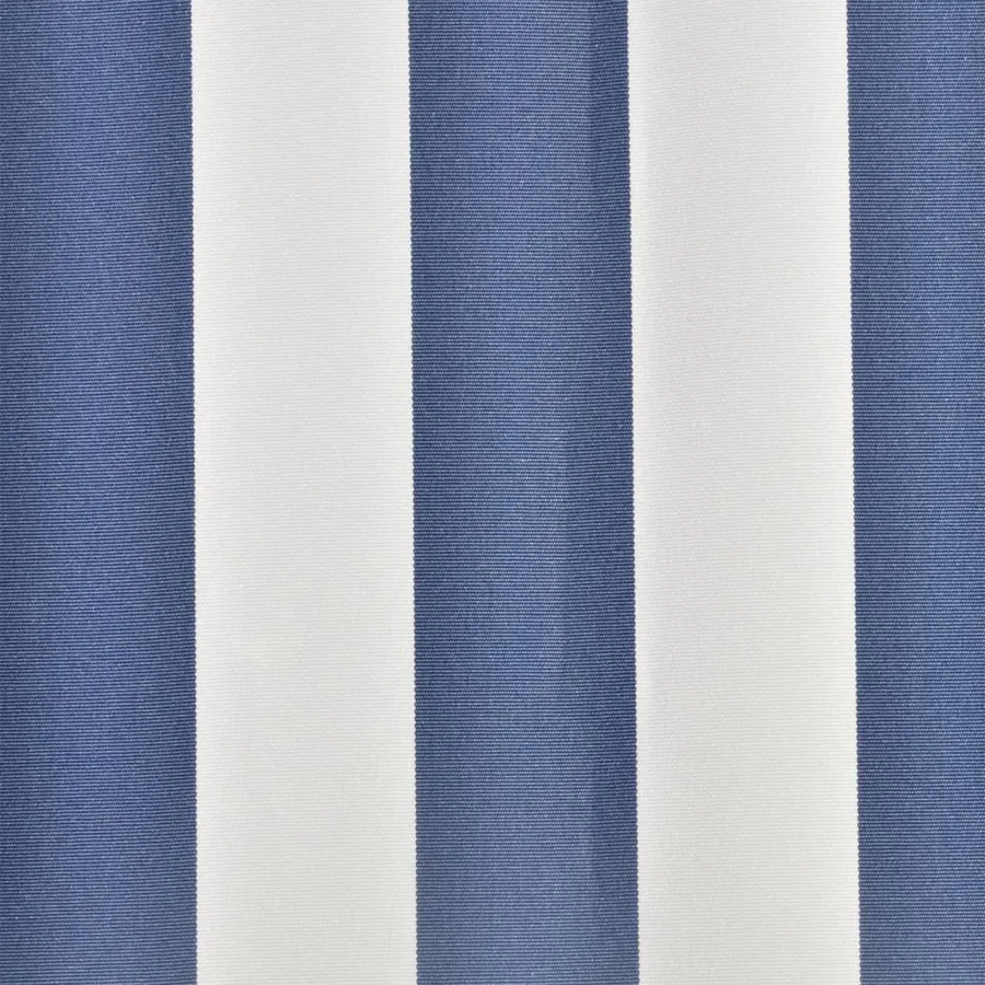 Tissu de remplacement pour auvent bleu et blanc 3x2,5 m polyester - 3