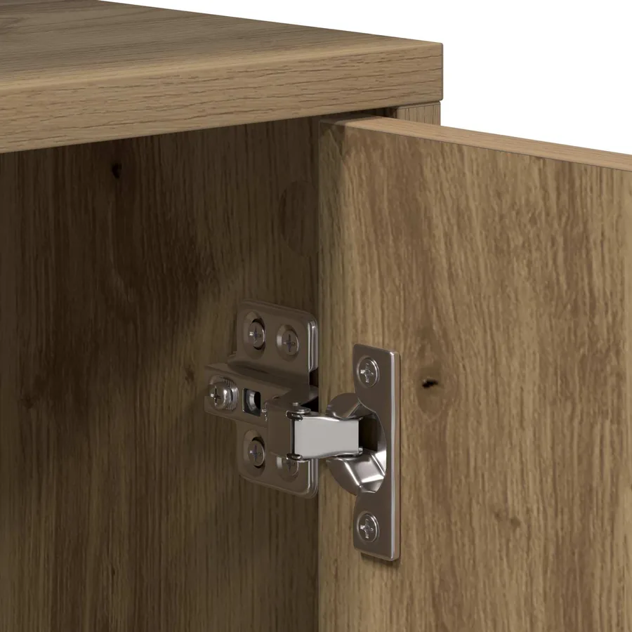 Table de chevet 2 pc Chêne artisanal Bois d'ingénierie - 8