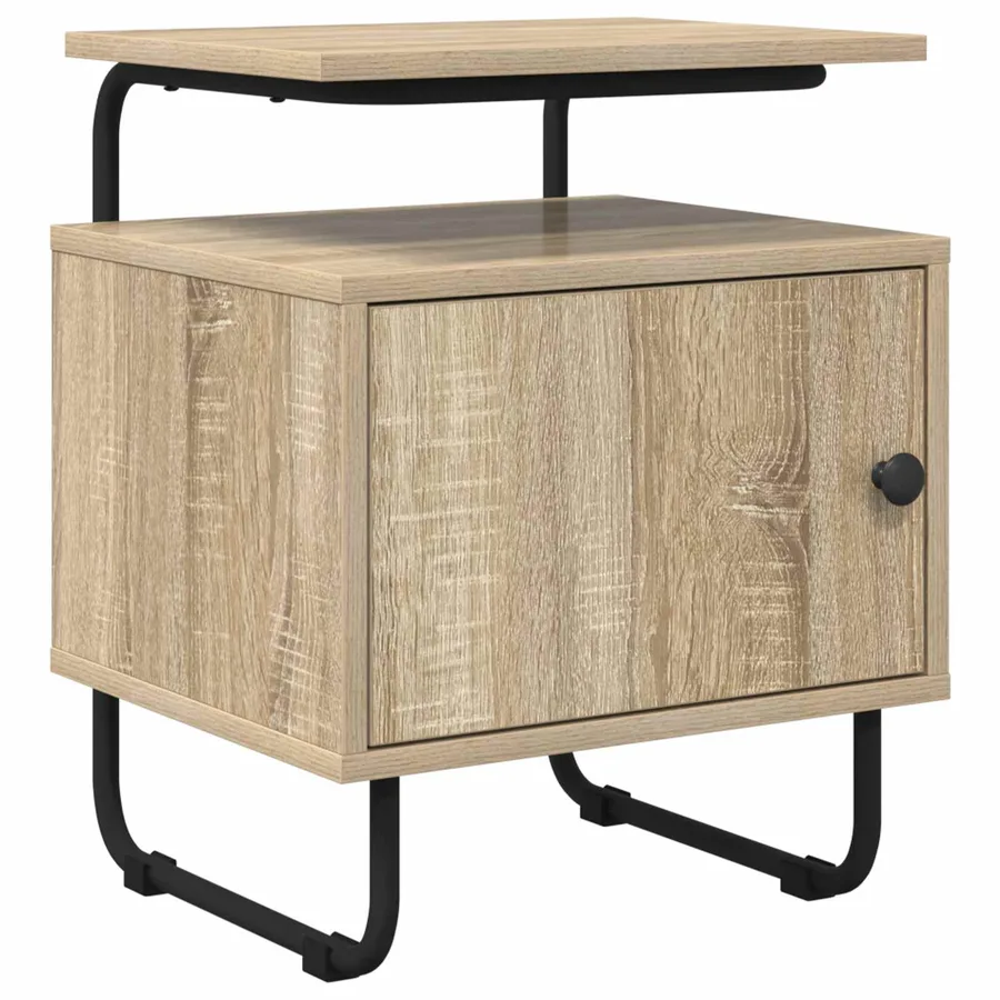 Table de chevet 2 pc Chêne Sonoma Bois d'ingénierie - 4
