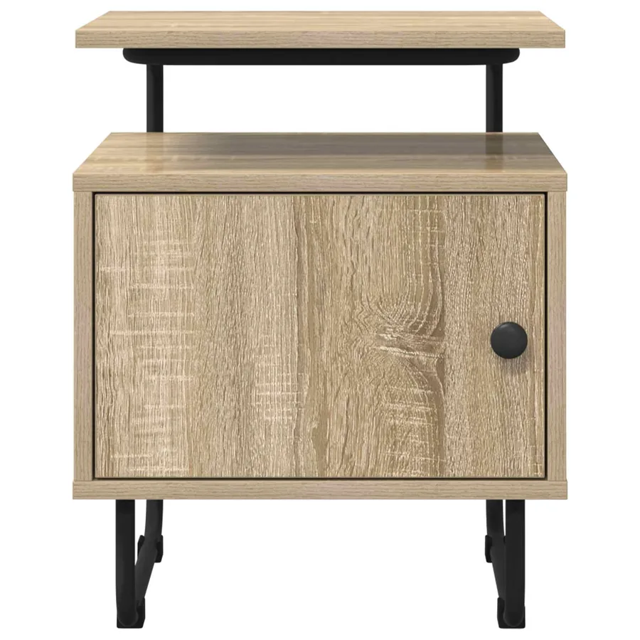 Table de chevet 2 pc Chêne Sonoma Bois d'ingénierie - 6