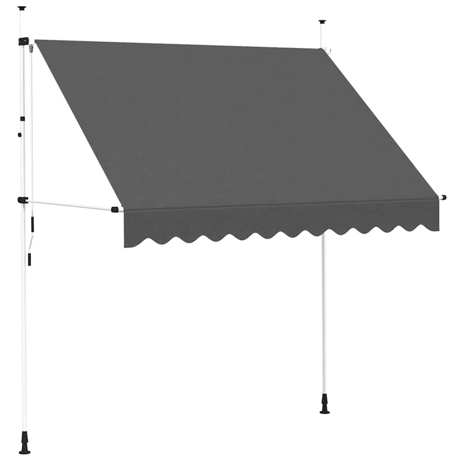 Auvent manuel rétractable 250 cm Anthracite - 2