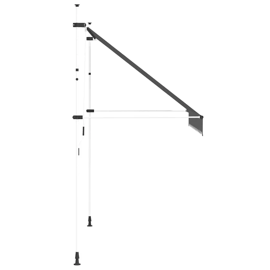 Auvent manuel rétractable 250 cm Anthracite - 4
