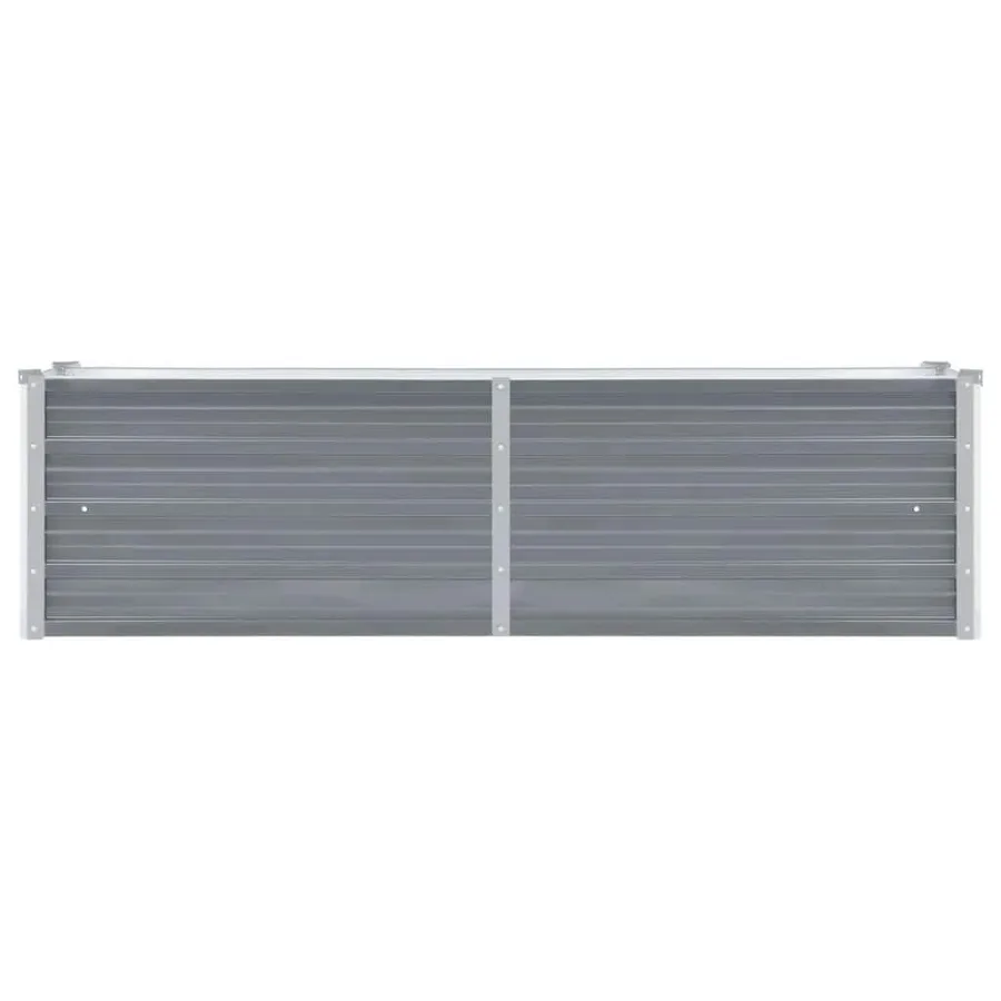 Lit surélevé de jardin Acier galvanisé 160x40x45 cm Gris - 3
