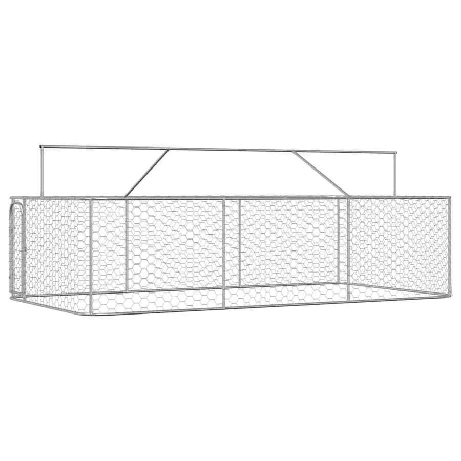 Chenil extérieur avec toit 400x200x150 cm - 7