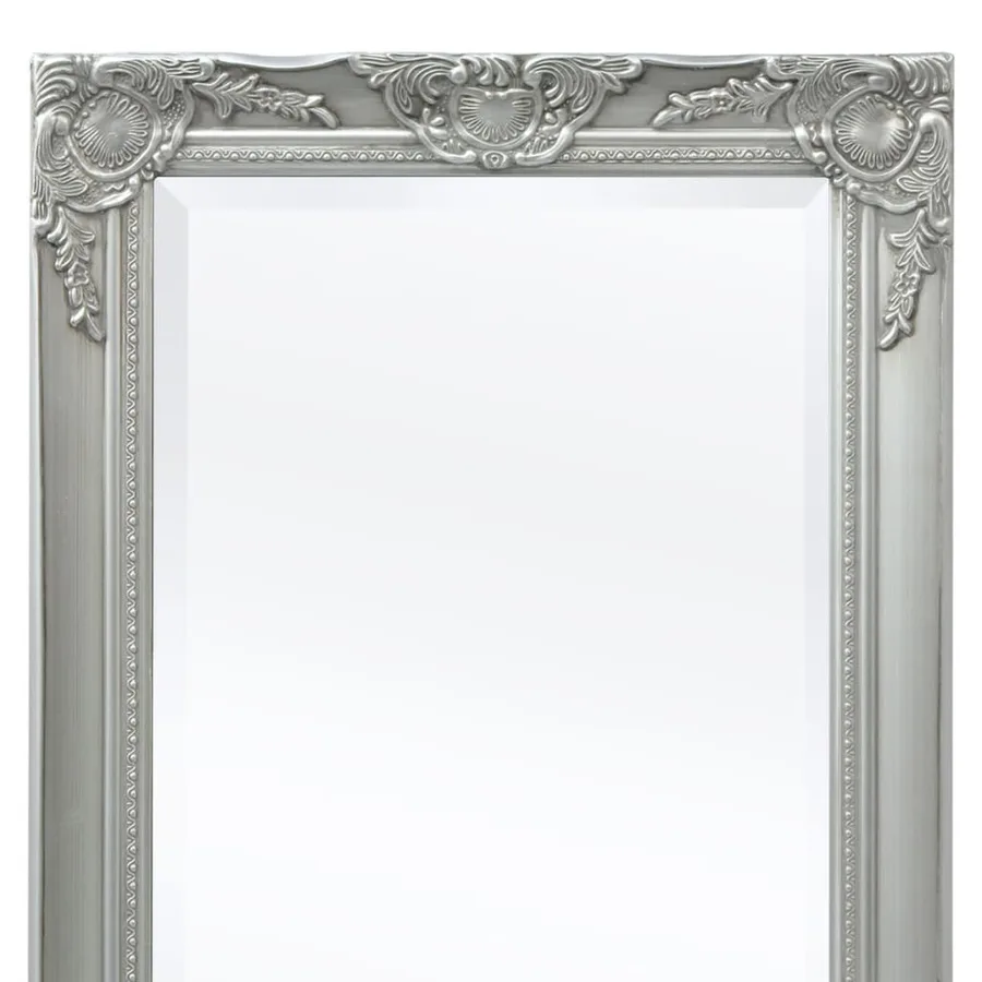 Miroir mural style baroque 100x50 cm Argenté - 7