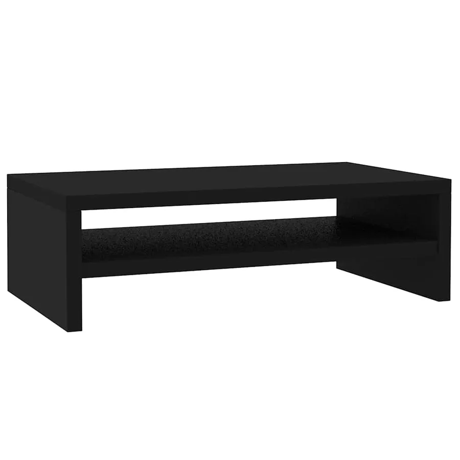 Support de moniteur Noir 42 x 24 x 13 cm Bois d'ingénierie - 2
