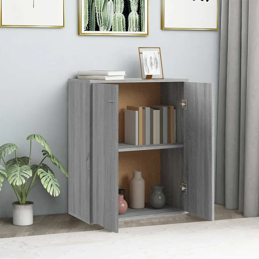 Buffet Sonoma gris 60x30x75 cm Bois d'ingénierie - 3