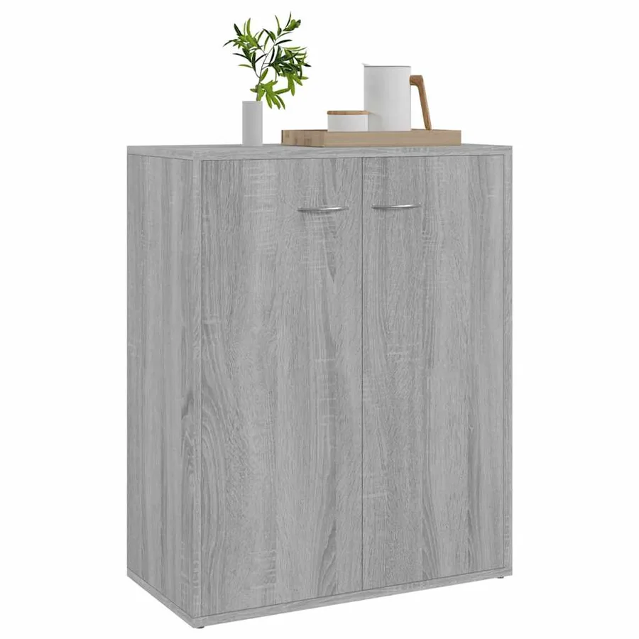 Buffet Sonoma gris 60x30x75 cm Bois d'ingénierie - 4