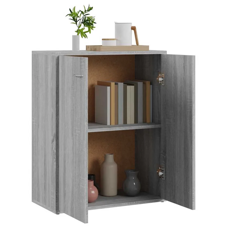 Buffet Sonoma gris 60x30x75 cm Bois d'ingénierie - 5