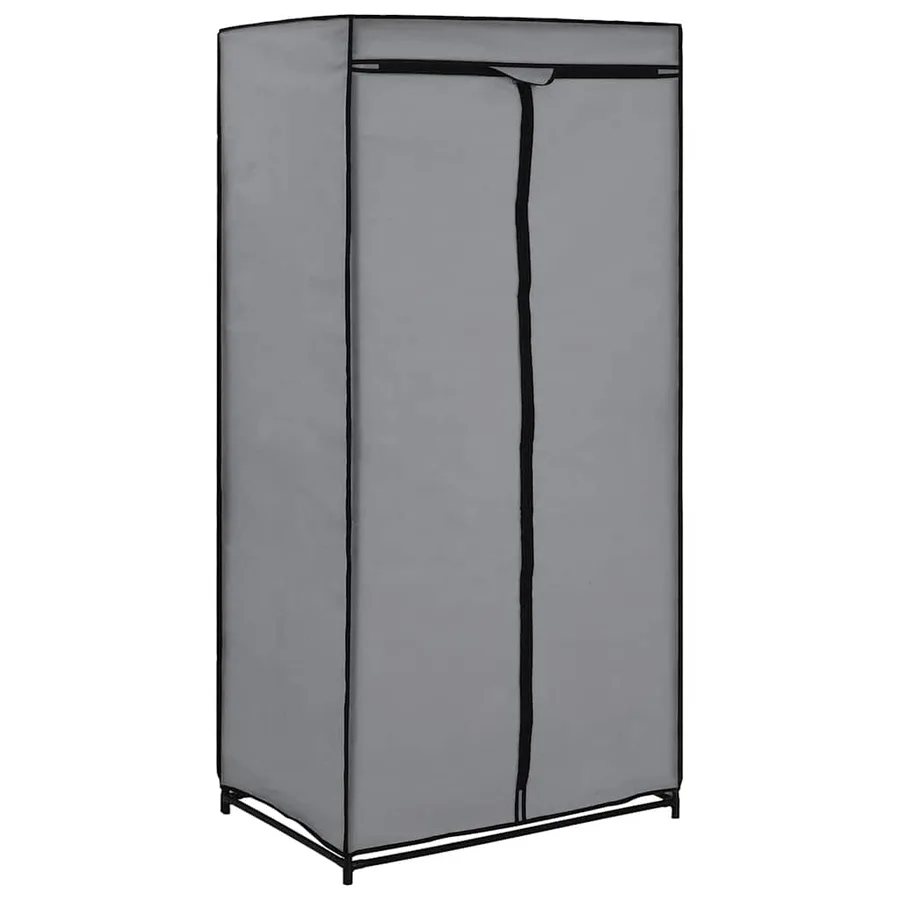 Garde-robe Gris 75x50x160 cm - 2