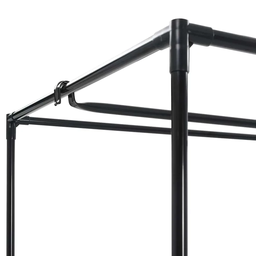 Garde-robe Gris 75x50x160 cm - 6