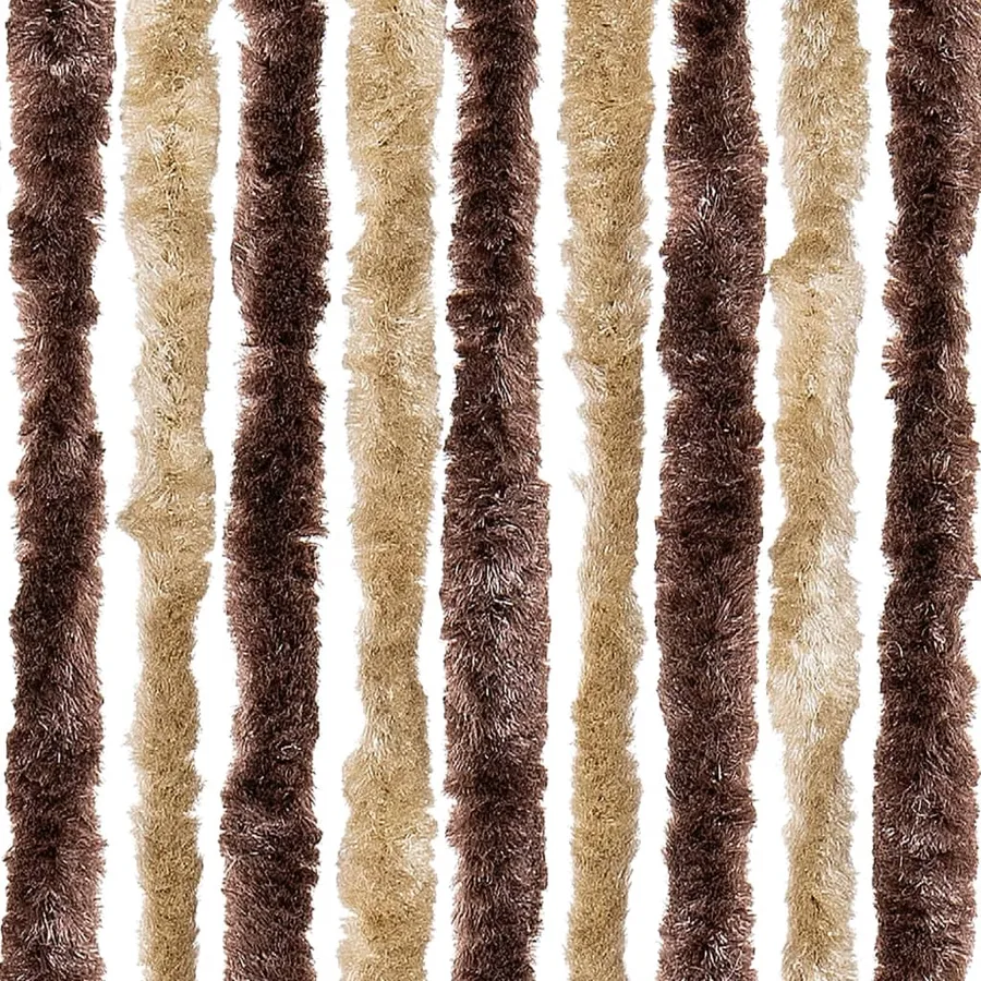 Moustiquaire Beige et marron clair 90x220 cm Chenille - 6