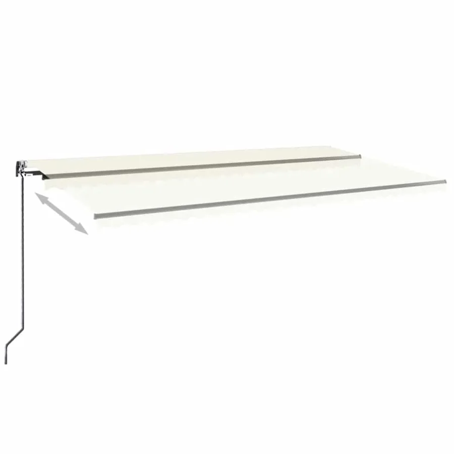 Auvent rétractable automatique 600x350 cm Crème - 3