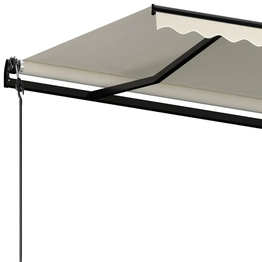 Auvent rétractable automatique 600x350 cm Crème - 5