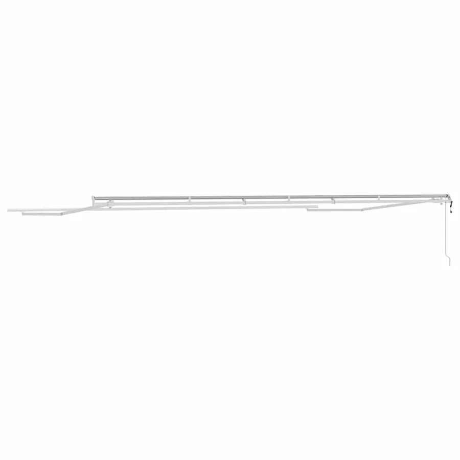 Cadre d'auvent Blanc 600 × 350 cm Aluminium - 6