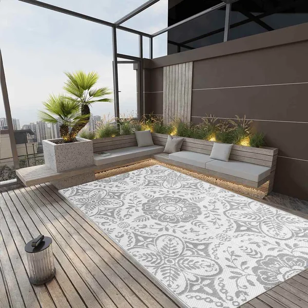 Tapis d'extérieur ARAKIL Gris clair 190x290 cm PP