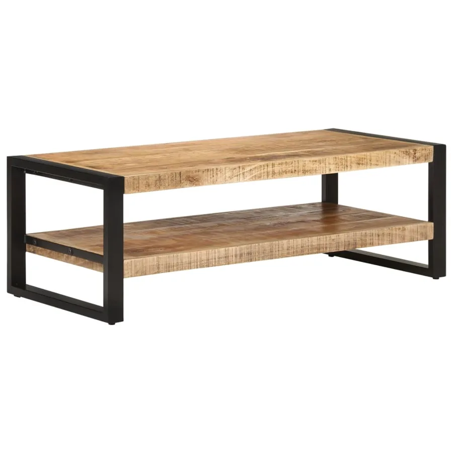 Table basse 120x55x40 cm Bois de manguier massif - 11