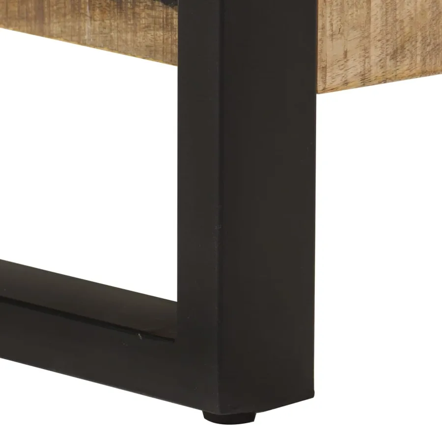 Table basse 120x55x40 cm Bois de manguier massif - 5