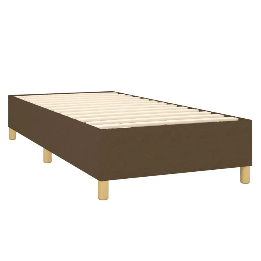 Sommier à lattes de lit avec matelas Marron foncé 100x200 cm - 4