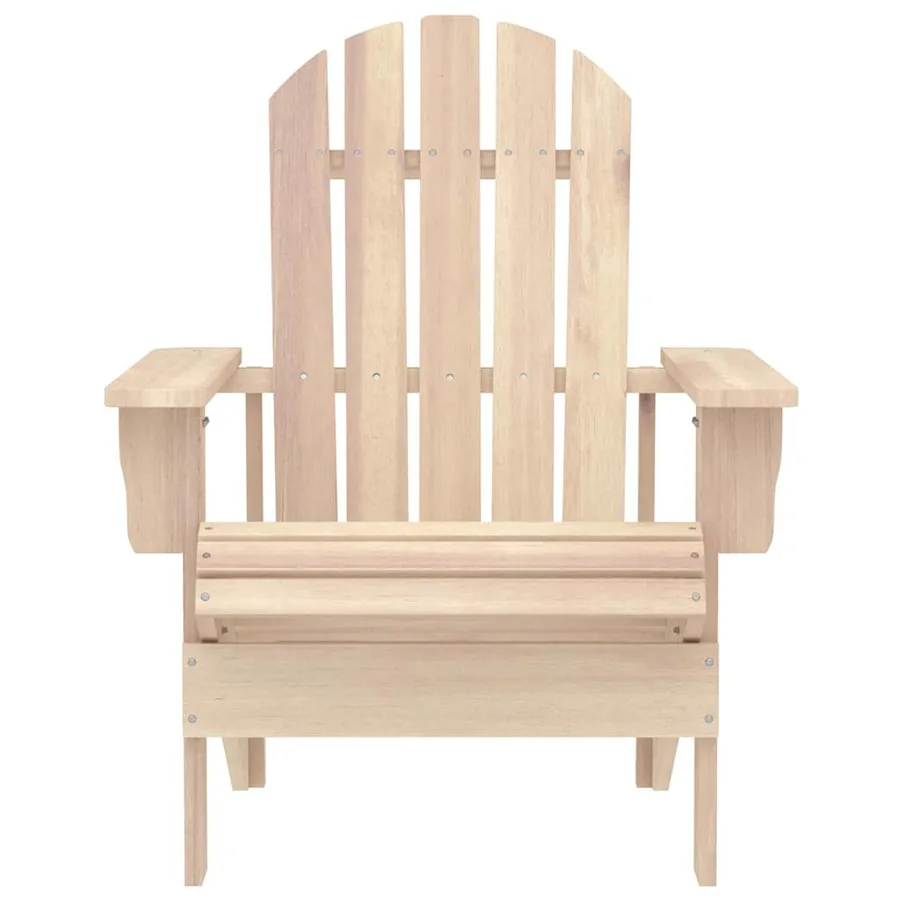 Chaise de jardin Adirondack avec table Bois de sapin massif - 3