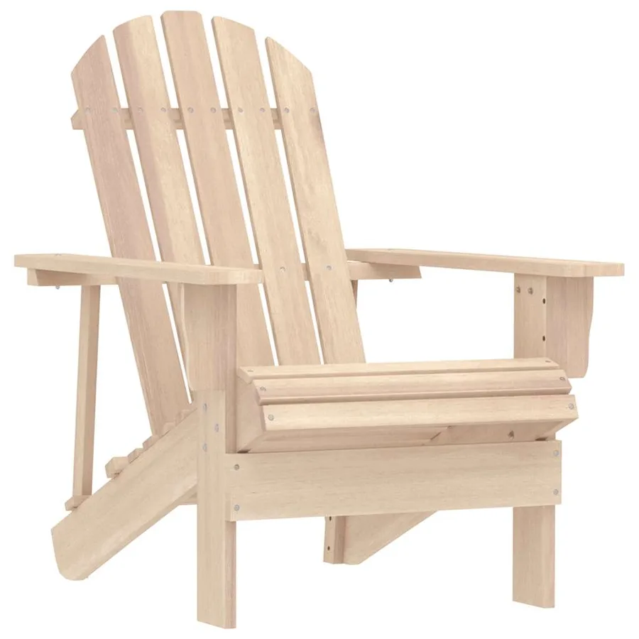 Chaise de jardin Adirondack avec table Bois de sapin massif - 8