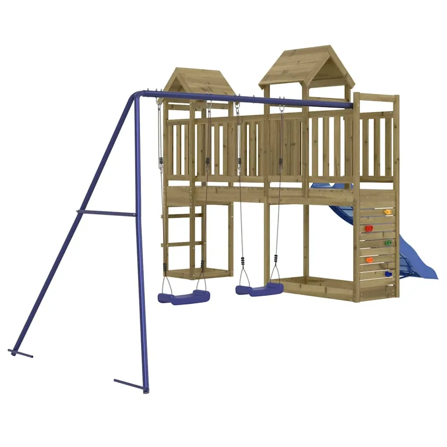 Aire de jeux d'extérieur bois de pin imprégné - 2